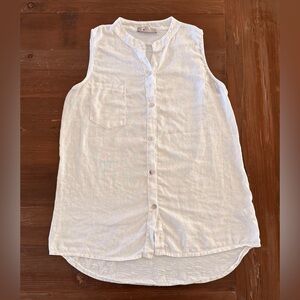 Elegant Sleeveless White Blouse